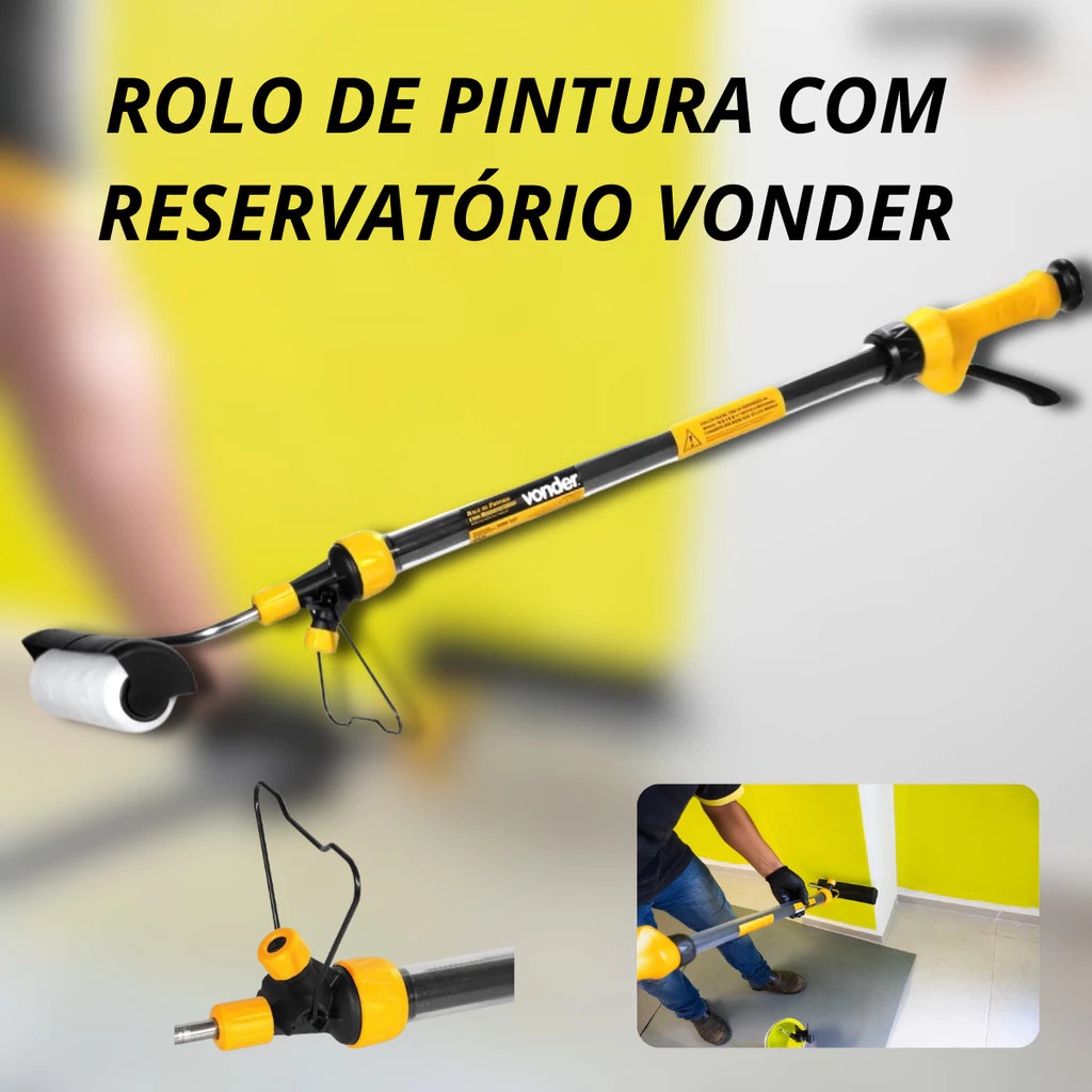 rolo-de-pintura-com-reservatorio-de-tinta-profissional-prati-foto